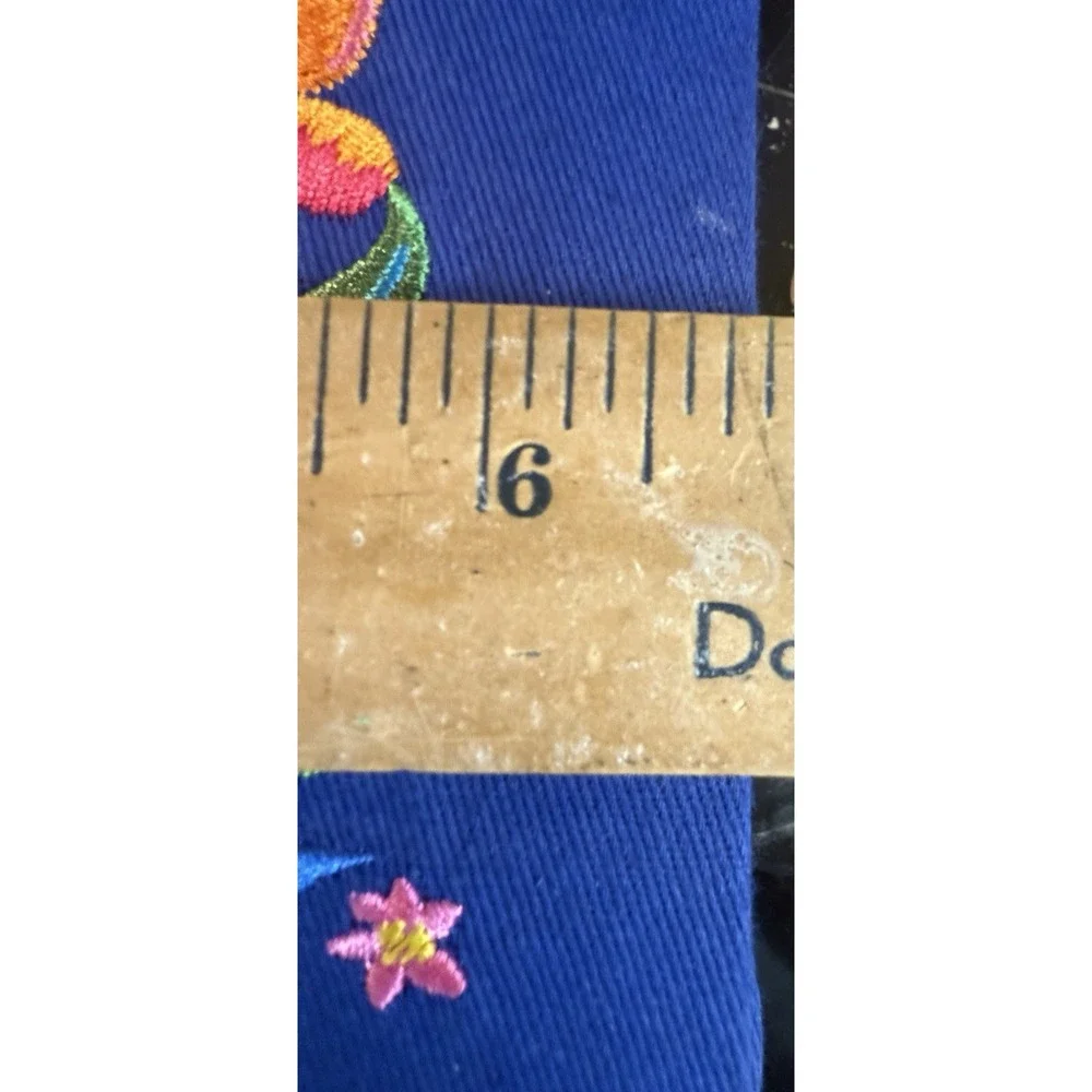 Brighton French Garden Jewelry Box Embroidered Flowers Butterfly Blue NEW w/ TAG